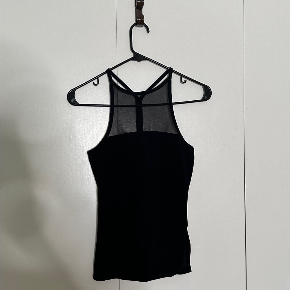 Garage Mesh Top Halter Top